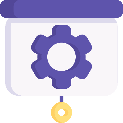 Presentation graphic business and finance configuration icon