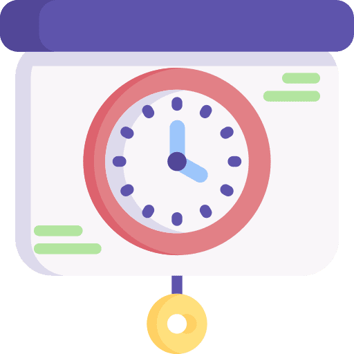 Presentation time business and finance clock icon