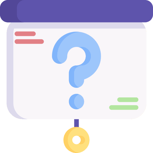 Question presentation class lectures icon