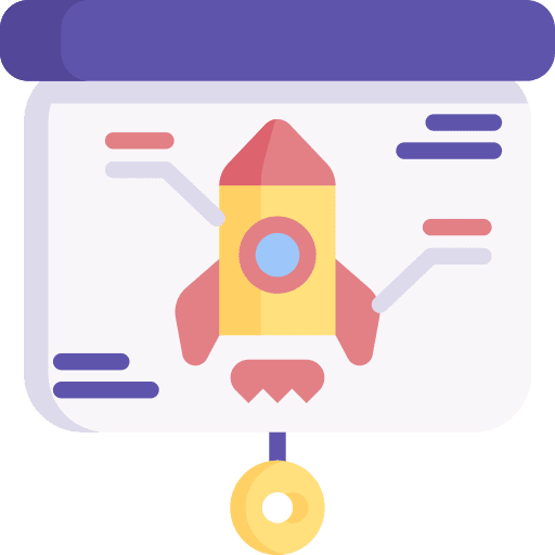 Presentation finances presentation board icon