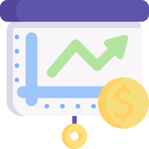 Presentation presentation graphic up arrow icon