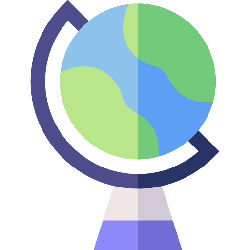 Globe world map space geography icon Globe world map space geography icon