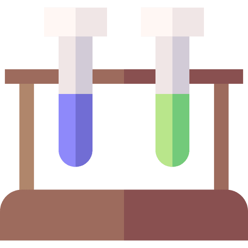 Test tube flasks science chemical icon Test tube flasks science chemical icon