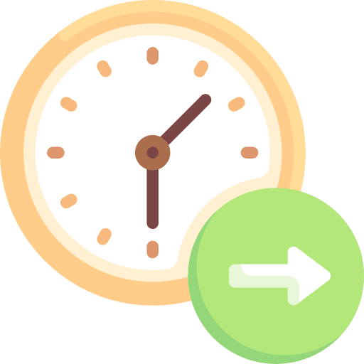 Tomorrow tomorrow next clock icon