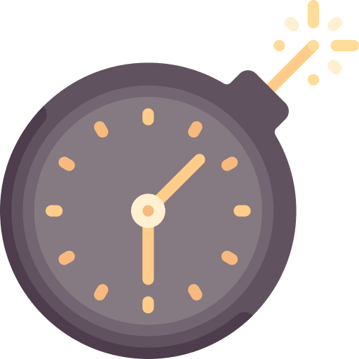 Clock time bomb time and date deadline icon Clock time bomb time and date deadline icon