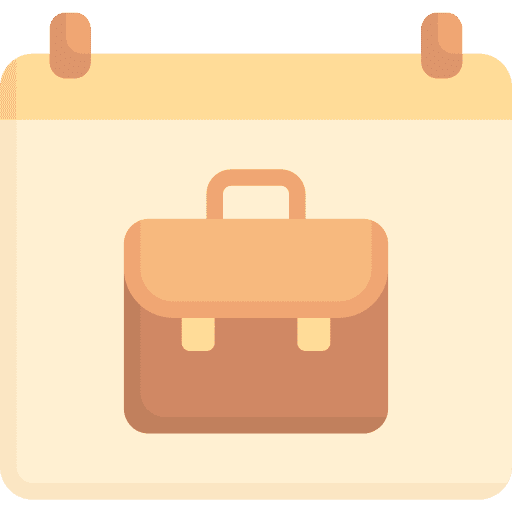Working hours business calendar time icon