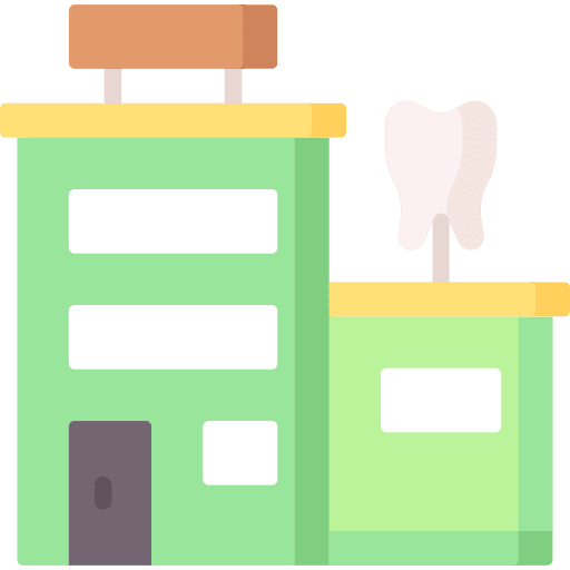Dental clinic building dental clinic teeth icon Dental clinic building dental clinic teeth icon