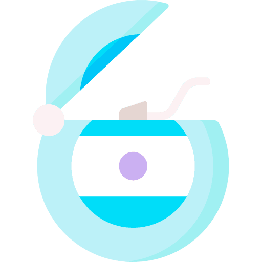 Dental floss personal care hygienic dental floss icon Dental floss personal care hygienic dental floss icon