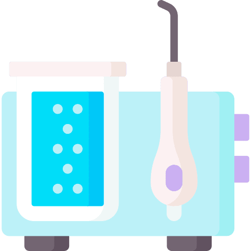 Dental irrigator dental care water medical tool icon Dental irrigator dental care water medical tool icon
