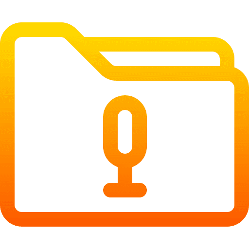 Podcast audio microphone file icon Podcast audio microphone file icon