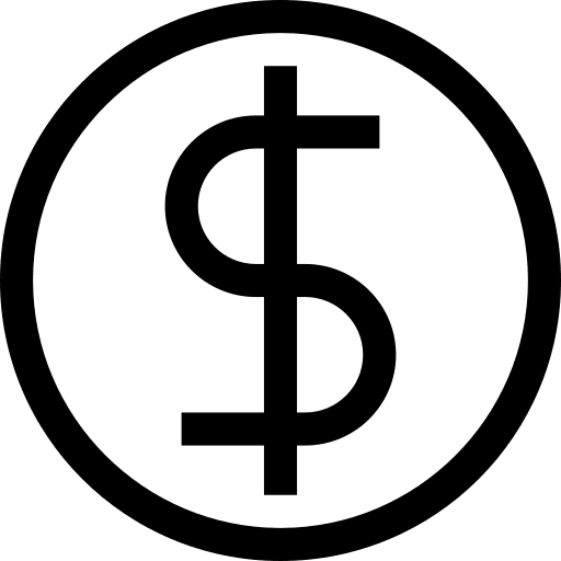 Dollar currency cash dollar icon