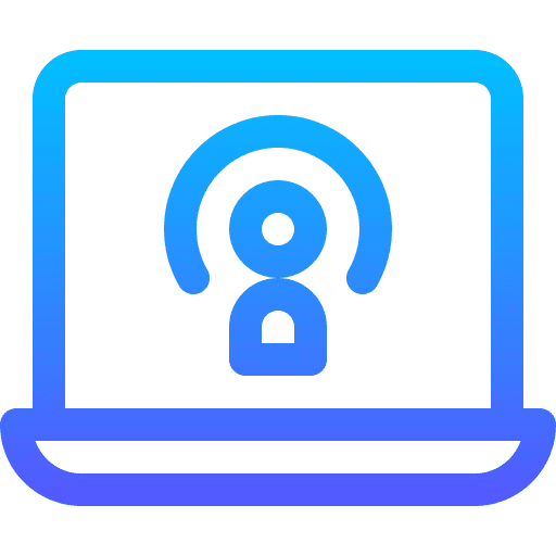 Podcast laptop communications podcast icon Podcast laptop communications podcast icon
