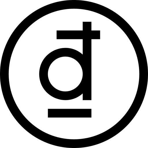 Dong money business and finance currency symbol icon