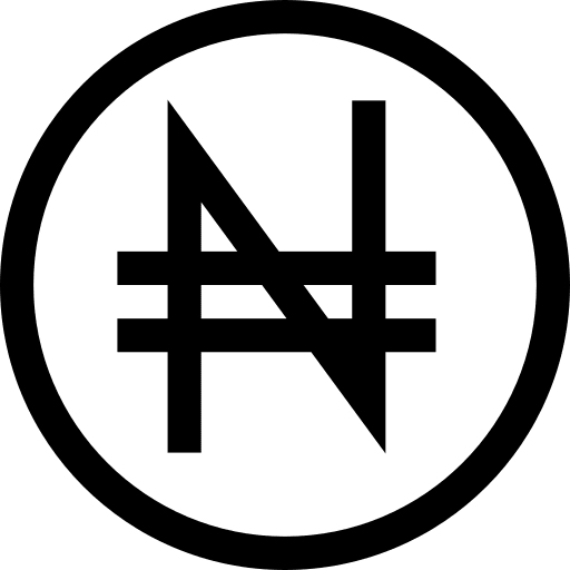 Naira sign nigeria symbols icon