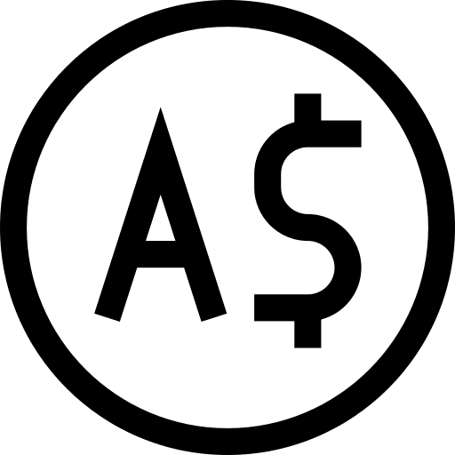 Australian dollar cash australian dollar money icon
