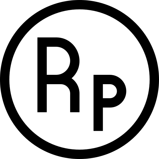 Indonesian rupiah exchange currency rupiah icon