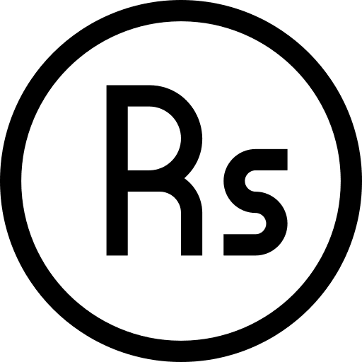 Rupee coin pakistani cash icon