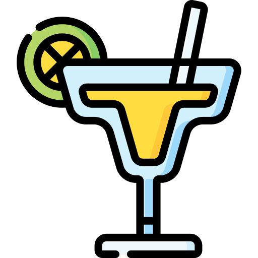 Cocktail alcoholic beverage margarita icon
