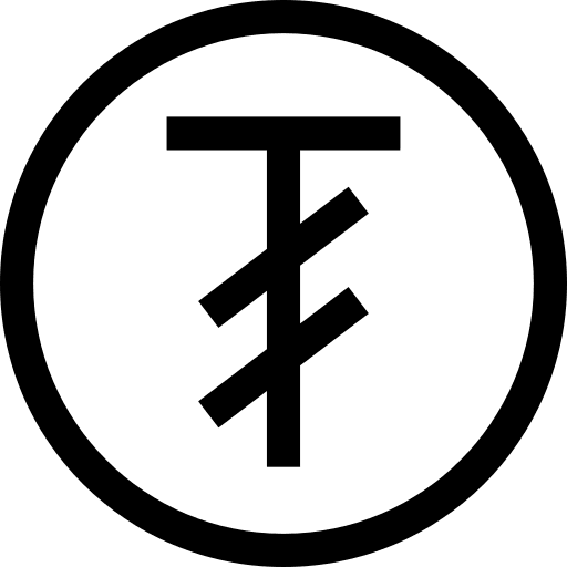 Tugrik business and finance logo coin icon