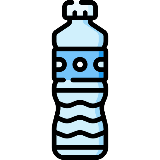 Water bottle drink beverage food and restaurant icon