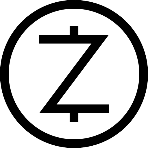 Zcash currency exchange logo money icon
