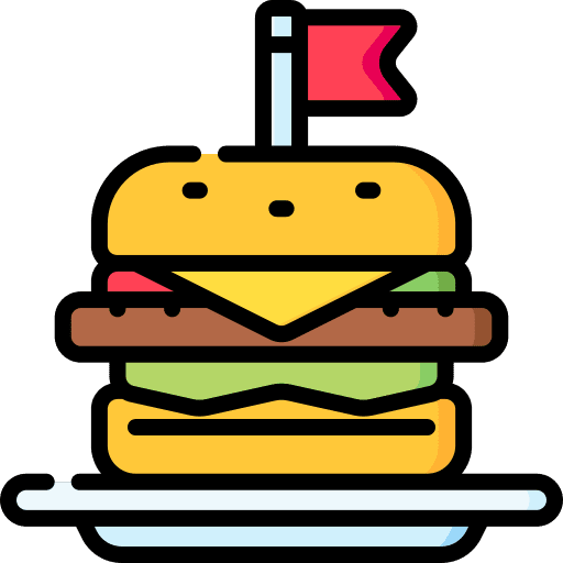 Burger sandwich salad cheese icon Burger sandwich salad cheese icon