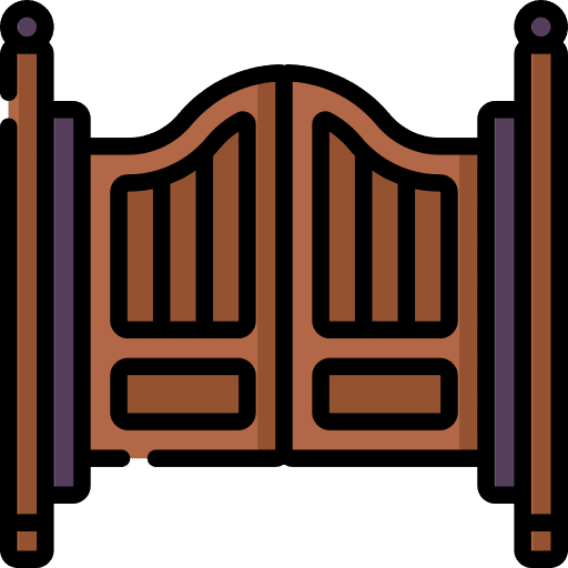 Door western doors entrance icon Door western doors entrance icon