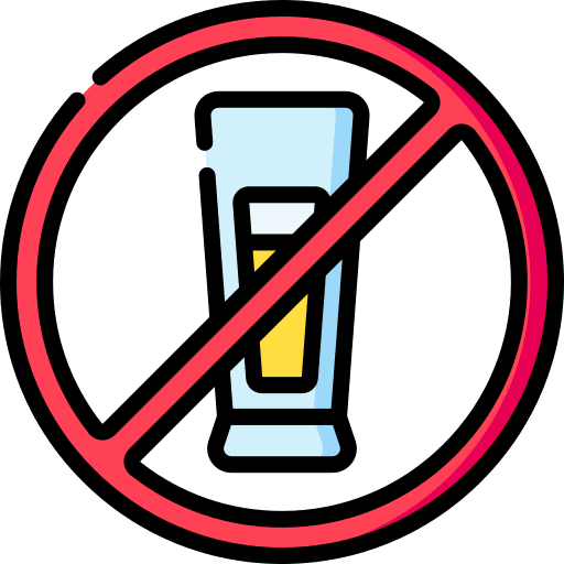 No alcohol stop no drink no alcohol icon No alcohol stop no drink no alcohol icon