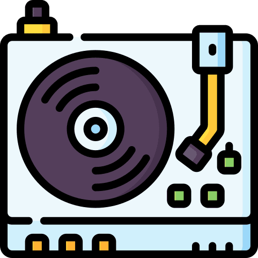 Turntable sound turntable vinyl player icon Turntable sound turntable vinyl player icon