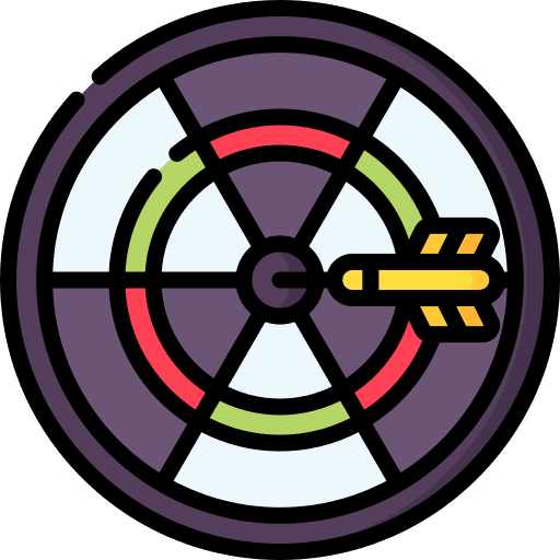 Dart board goal challenge dart board icon Dart board goal challenge dart board icon