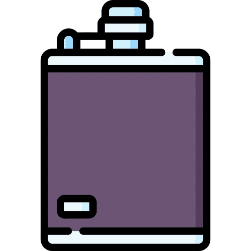 Hip flask container alcoholic drink liquid icon Hip flask container alcoholic drink liquid icon