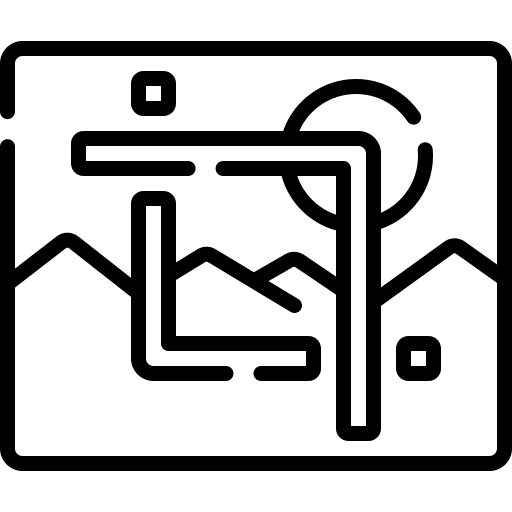 Crop art and design image crop tool icon