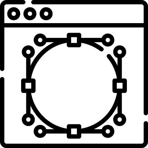 Curve symbol button interface icon Curve symbol button interface icon