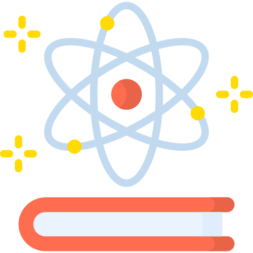 Science book learning study icon