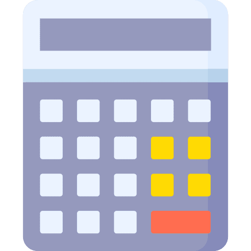 Calculator education maths calculate icon Calculator education maths calculate icon