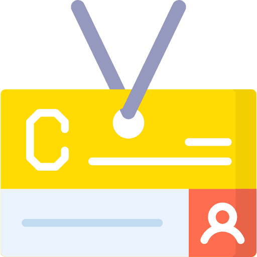 Id card identification id card business icon Id card identification id card business icon