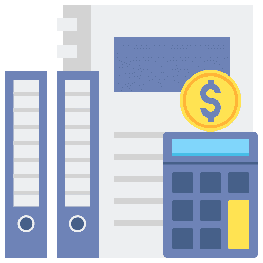 Bookkeeping entry accounting double icon