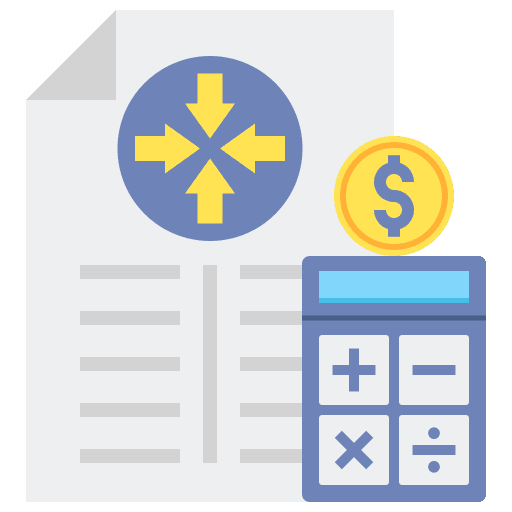 Accounting financial budget business and finance icon