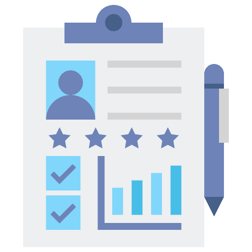 Appraisal standard business and finance check icon