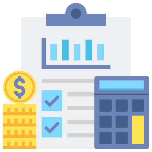Financial calculator business business and finance icon