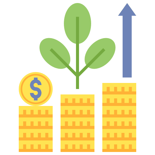 Profits financial administration business icon