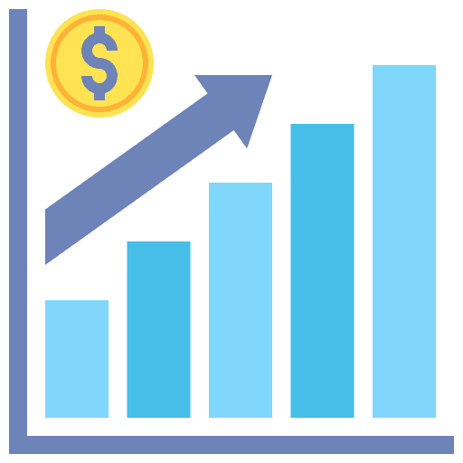 Revenue revenue profit money bag icon