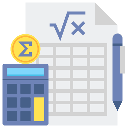 Accounting administration accounting equation icon