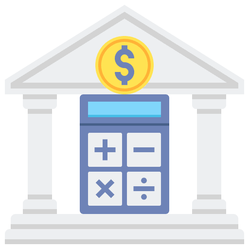 Governmental administration accounting government icon