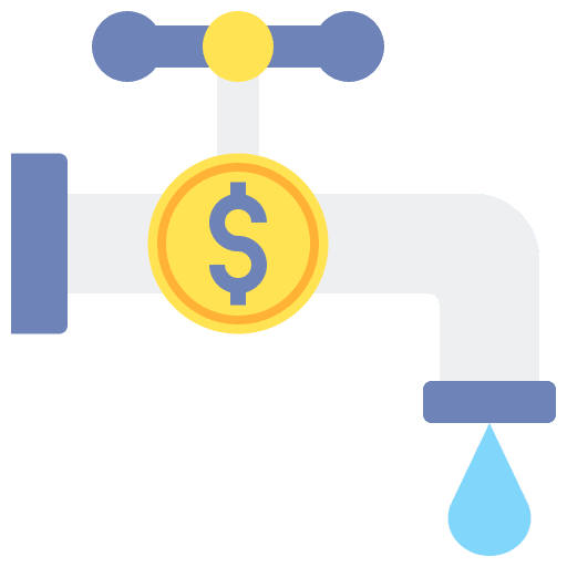 Liquidity credit risk business icon