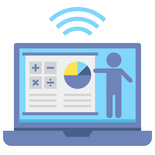 Online course online learning elearning financial icon