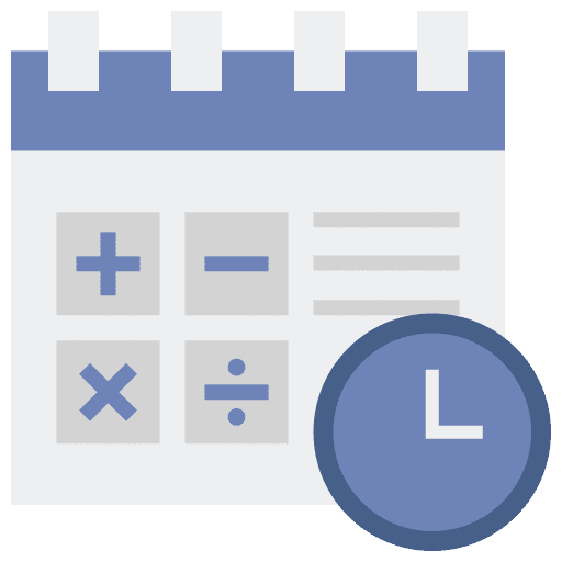 Period schedule calendar administration icon