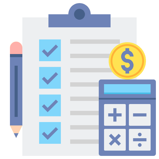 Accounting accountant business budget icon