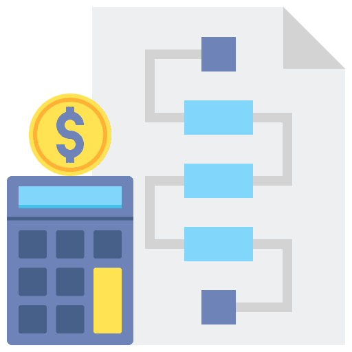 Accounting book business and finance information management business icon
