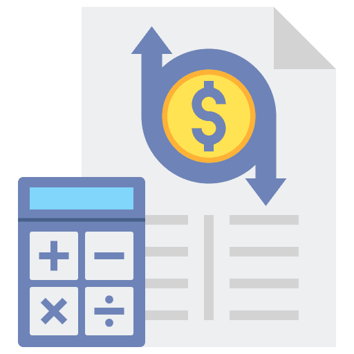 Costs budget accounting administration icon
